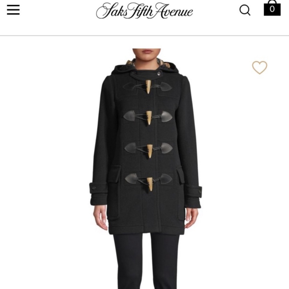 NEW Burberry women’s Slim Merton Duffle coat US6.